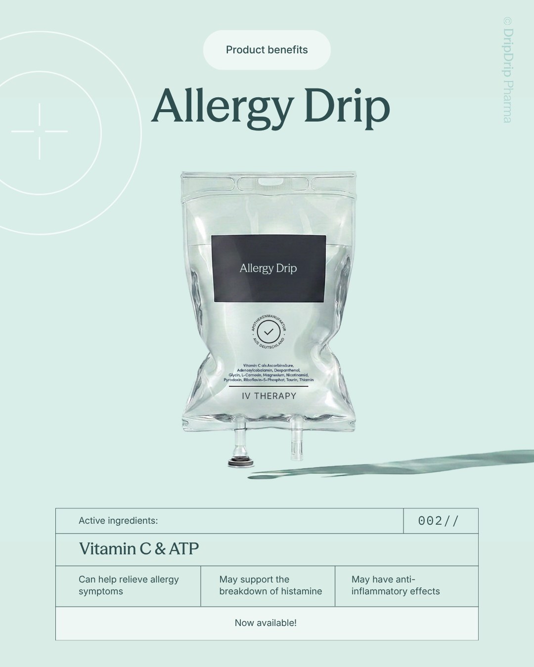 Allergy Drip – Produktabbildung