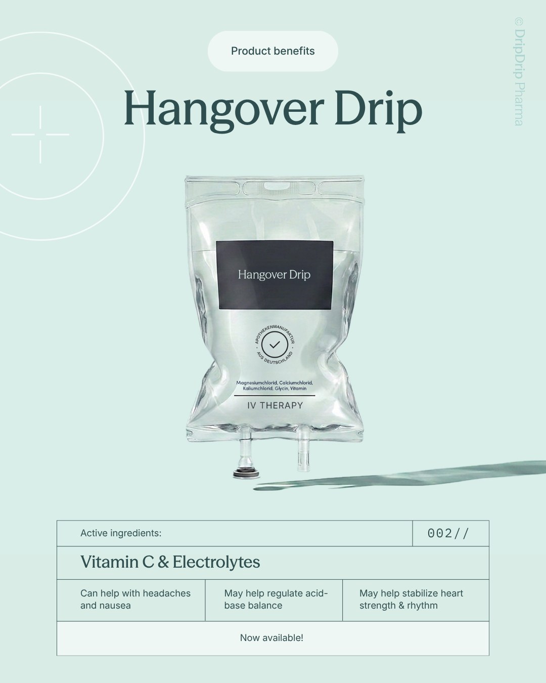 Hangover Drip – Produktabbildung